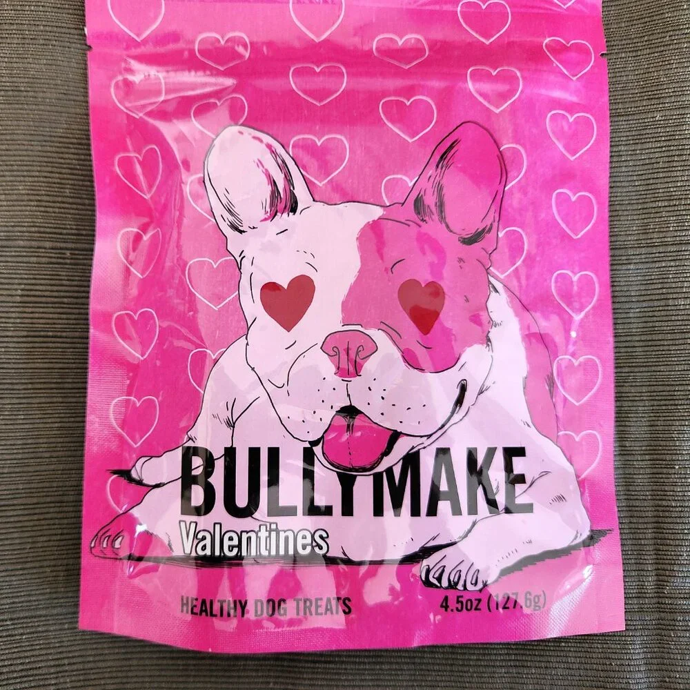 BULLYMAKE Dog Nylon Power Chew Toy Valentine Set- Lips & Treats - NEW